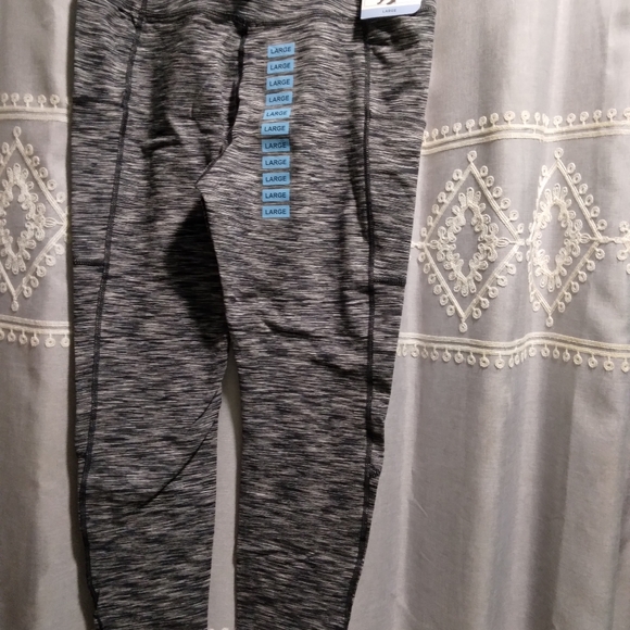Women's Members Mark Textured Legging Small NWT grey - Picture 1 of 3